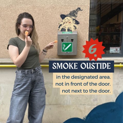 House rule 6: Smoke outside